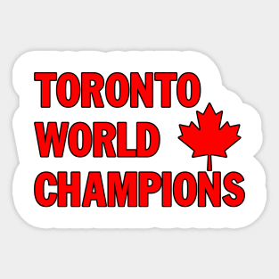 Toronto Raptors Champions Sticker
